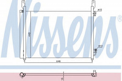 NISSENS 940316 -  Конденсатор, кондиционер