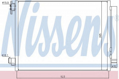 NISSENS 940321 -  Конденсатор, кондиционер