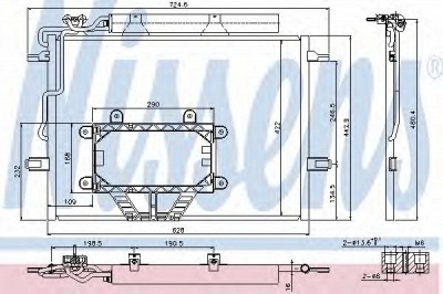 NISSENS 940325 -  Конденсатор, кондиционер