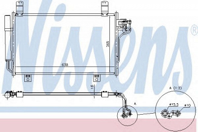 NISSENS 940326 -  Конденсатор, кондиционер