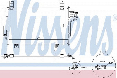 NISSENS 940327 -  Конденсатор, кондиционер