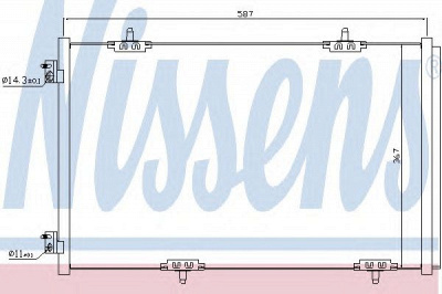 NISSENS 940333 -  Конденсатор, кондиционер