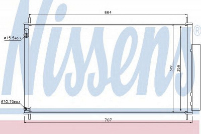 NISSENS 940340 -  Конденсатор, кондиционер