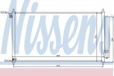 NISSENS 940341 -  Конденсатор, кондиционер