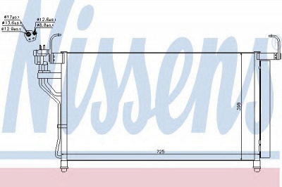 NISSENS 940350 -  Конденсатор, кондиционер
