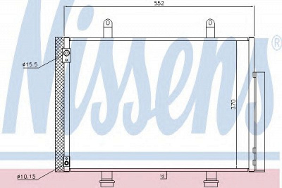 NISSENS 940356 -  Конденсатор, кондиционер