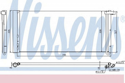 NISSENS 940358 -  Конденсатор, кондиционер