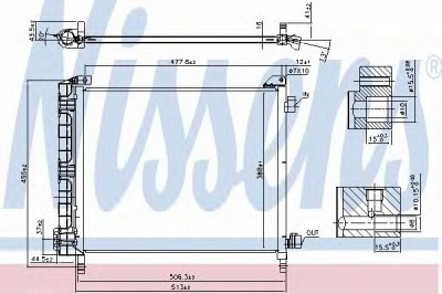 NISSENS 940372 -  Конденсатор, кондиционер
