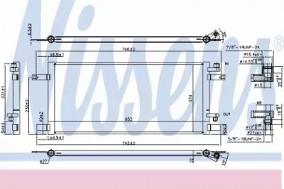 NISSENS 940376 -  Конденсатор, кондиционер