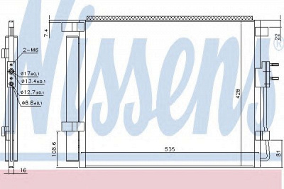 NISSENS 940391 -  Конденсатор, кондиционер