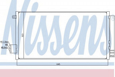 NISSENS 940395 -  Конденсатор, кондиционер