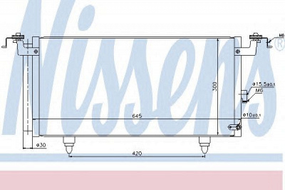 NISSENS 940399 -  Конденсатор, кондиционер