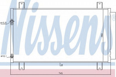 NISSENS 940401 -  Конденсатор, кондиционер