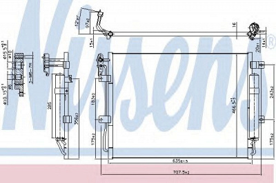 NISSENS 940406 -  Конденсатор, кондиционер