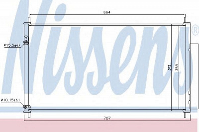 NISSENS 940446 -  Конденсатор, кондиционер