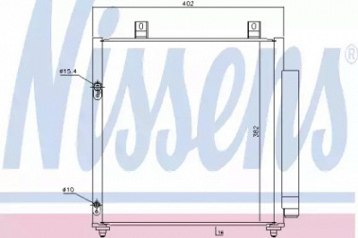 NISSENS 940447 -  Конденсатор, кондиционер