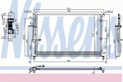 NISSENS 940451 -  Конденсатор, кондиционер
