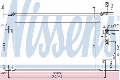 NISSENS 940457 -  Конденсатор, кондиционер