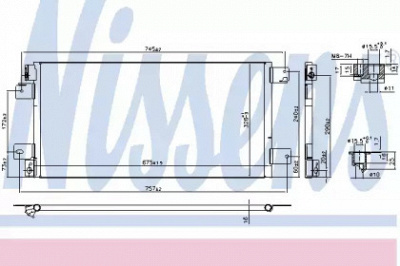 NISSENS 940460 -  Конденсатор, кондиционер