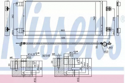 NISSENS 940495 -  Конденсатор, кондиционер