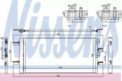 NISSENS 940509 -  Конденсатор, кондиционер