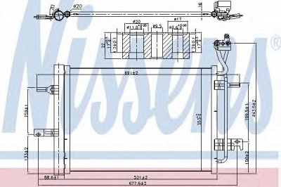 NISSENS 940511 -  Конденсатор, кондиционер