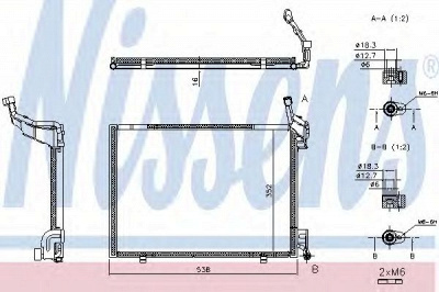 NISSENS 940525 -  Конденсатор, кондиционер