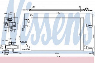NISSENS 940533 -  Конденсатор, кондиционер