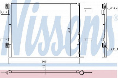 NISSENS 940535 -  Конденсатор, кондиционер