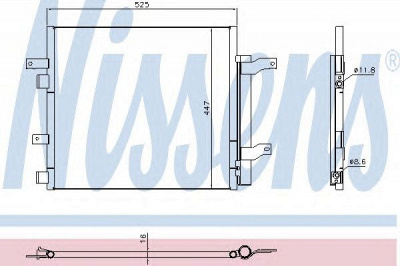 NISSENS 940536 -  Конденсатор, кондиционер