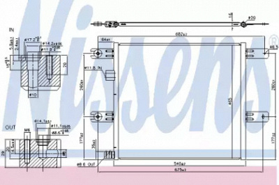 NISSENS 940541 -  Конденсатор, кондиционер