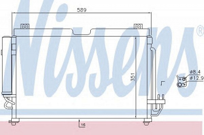NISSENS 940559 -  Конденсатор, кондиционер