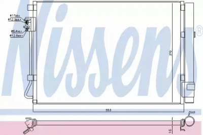 NISSENS 940564 -  Конденсатор, кондиционер