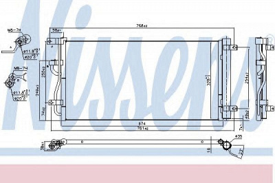 NISSENS 940569 -  Конденсатор, кондиционер