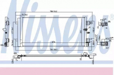NISSENS 940589 -  Конденсатор, кондиционер