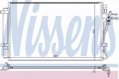 NISSENS 940595 -  Конденсатор, кондиционер