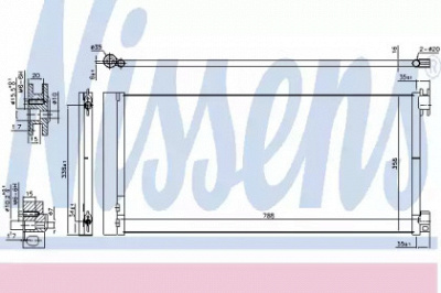 NISSENS 940596 -  Конденсатор, кондиционер
