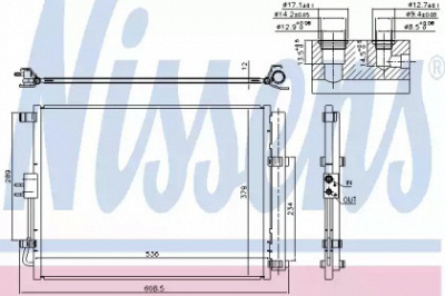 NISSENS 940598 -  Конденсатор, кондиционер