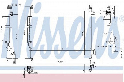 NISSENS 940600 -  Конденсатор, кондиционер