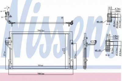 NISSENS 940621 -  Конденсатор, кондиционер