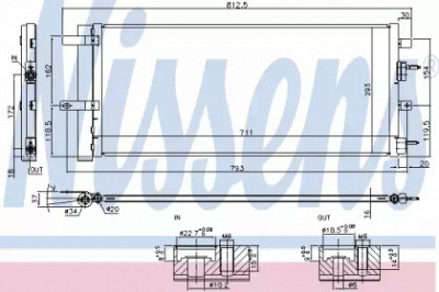 NISSENS 940626 -  Конденсатор, кондиционер