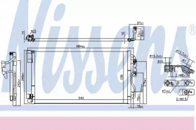 NISSENS 940628 -  Конденсатор, кондиционер