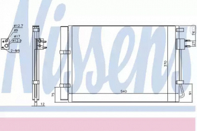 NISSENS 940636 -  Конденсатор, кондиционер