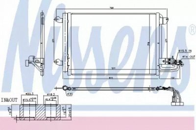 NISSENS 940674 -  Конденсатор, кондиционер