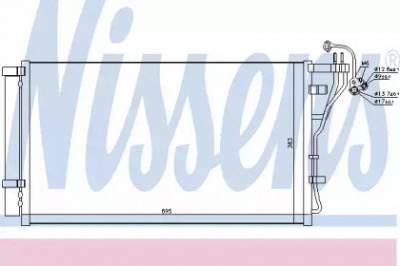 NISSENS 940698 -  Конденсатор, кондиционер