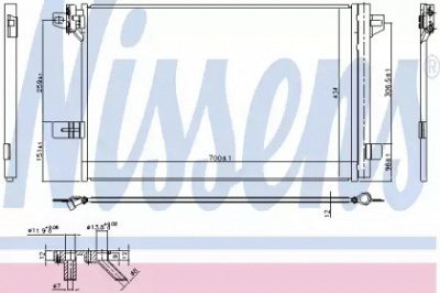 NISSENS 940732 -  Конденсатор, кондиционер
