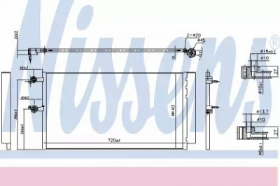 NISSENS 940743 - Конденсатор, кондиционер