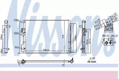 NISSENS 940771 -  Конденсатор, кондиционер
