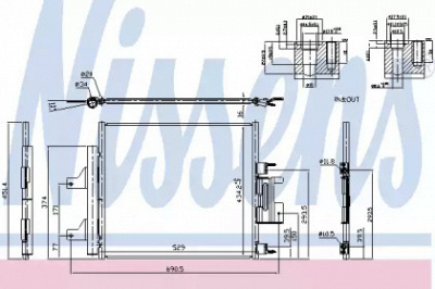 NISSENS 940772 -  Конденсатор, кондиционер