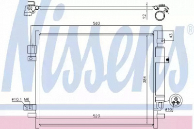 NISSENS 940789 - Конденсатор, кондиционер